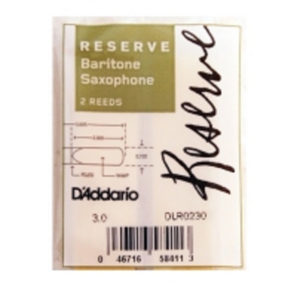 Трости для Баритон-саксофона D'Addario Reserve № 3 filed (2 шт.)