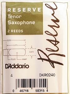 Трости для Тенор-саксофона D'Addario Reserve № 4,5 filed (2 шт.)