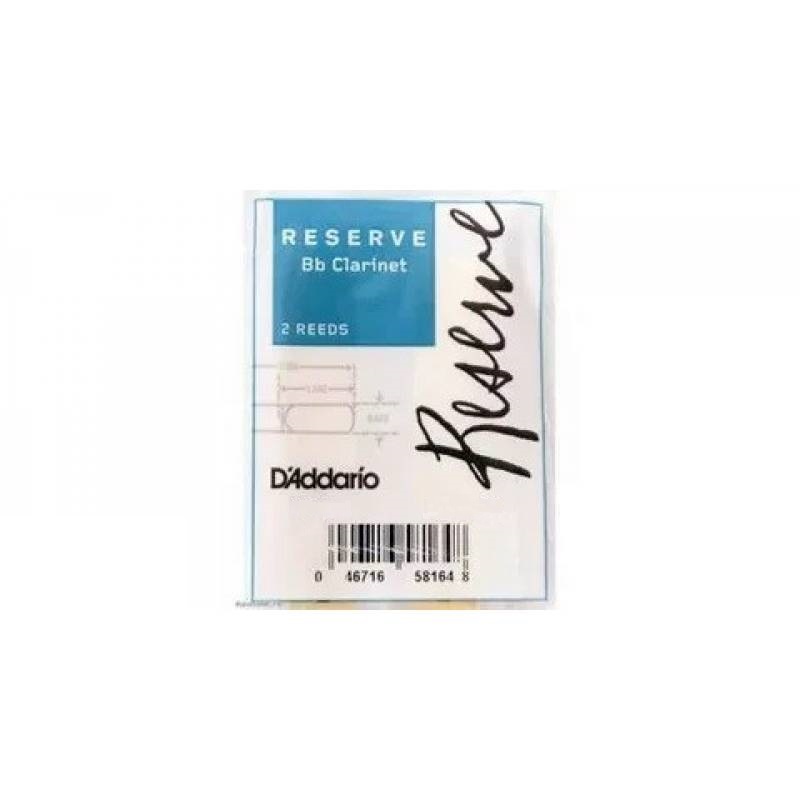 Трости для Кларнета Bb D'Addario Reserve № 4+ filed (2 шт.)