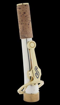 Эска для Сопрано-саксофона Selmer Series III AMO, изогнутая, серебро Sterling, механика - золотой лак