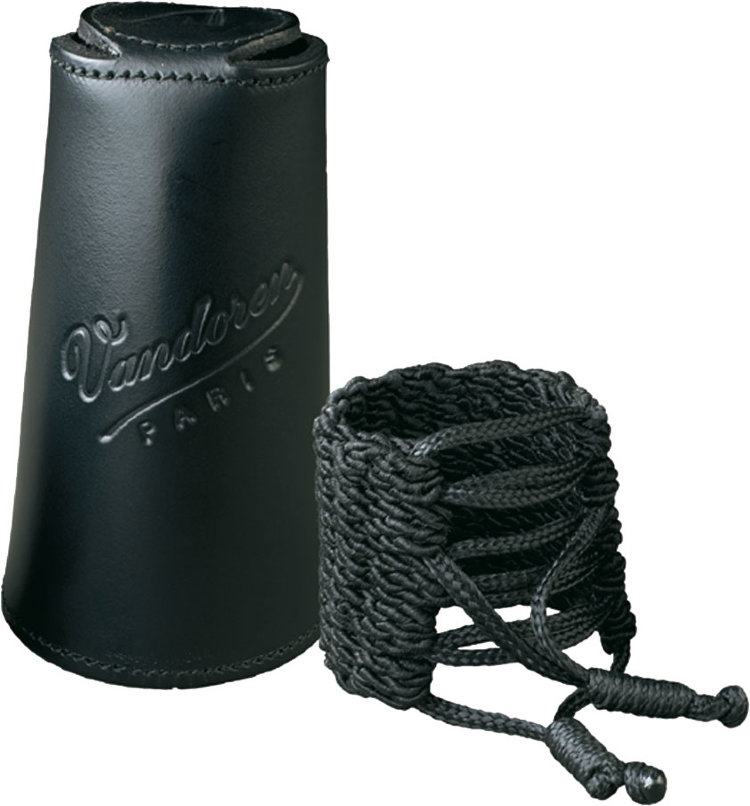 Лигатура вязаная и кожаный колпачок на мундштук Кларнета Bb Vandoren Klassik Boehm