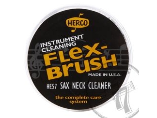 Набор для чистки Саксофона комбинированный 2-х сторонний ершик металл Herco Flex-Brush Swab Sax Neck Cleaner