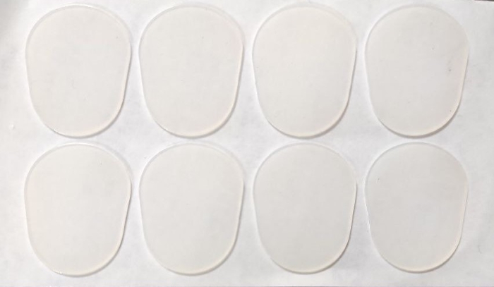 Наклейка на мундштук Доценко и Ко. 0,8 мм, большая, прозрачная (8 шт.)