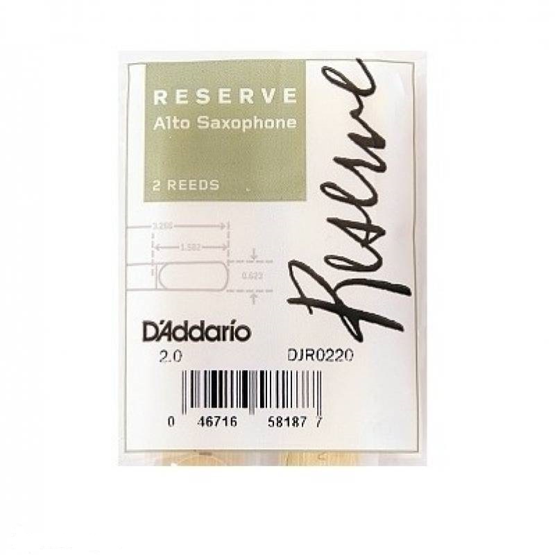 Трости для Альт-саксофона D'Addario Reserve № 2 filed (2 шт.)