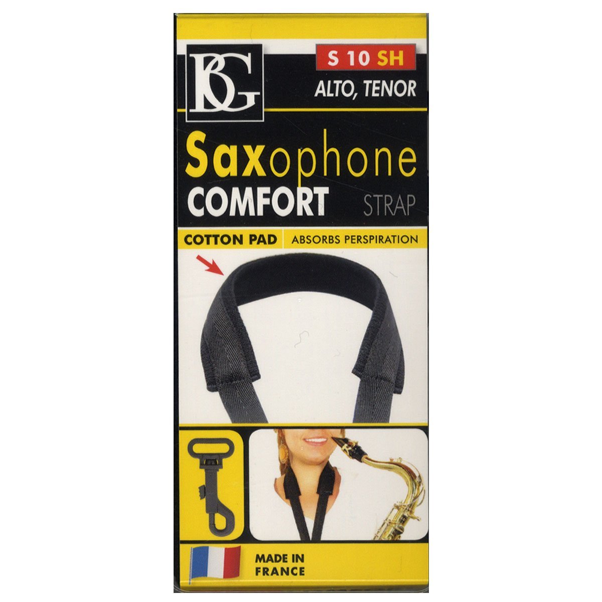 Гайтан для Альт- и Тенор-саксофона BG France S10SH Saxophone Strap