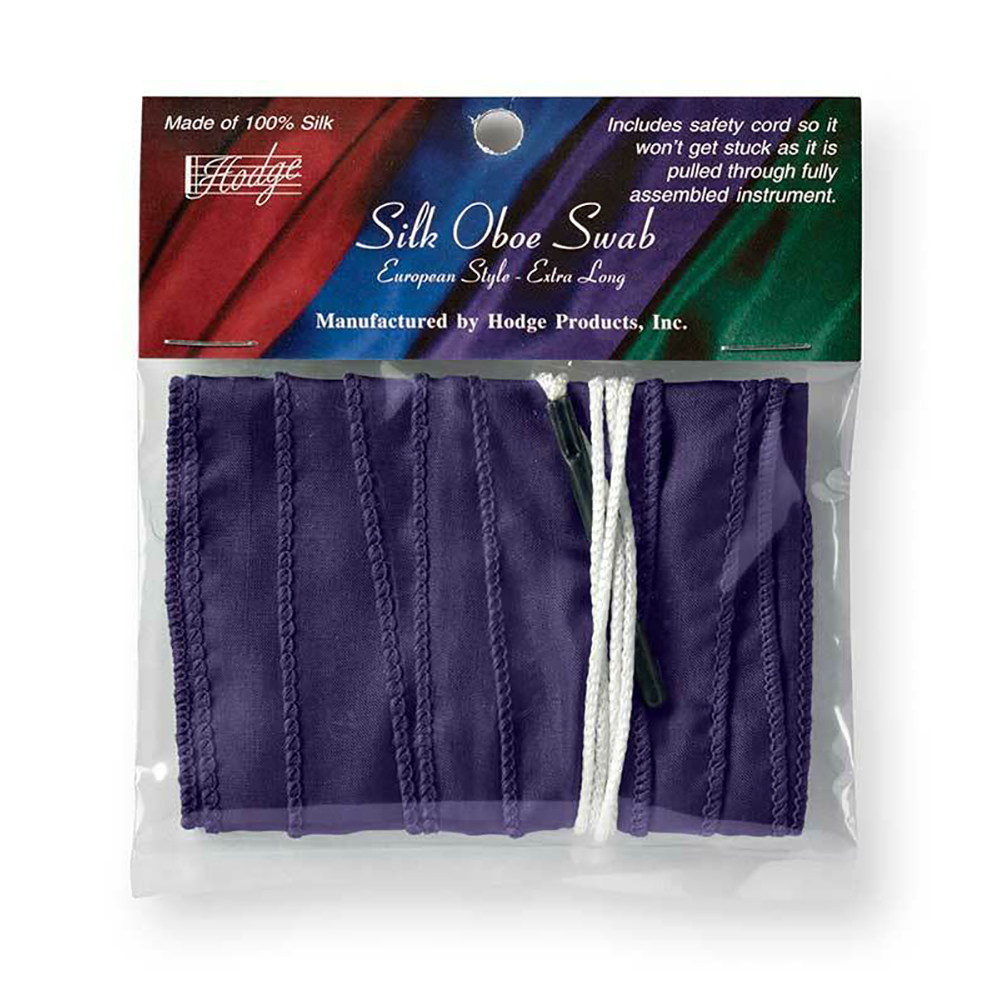 Салфетка для внутренней протирки Гобоя Hodge, шёлк, удлиненная, цвет фиолетовый