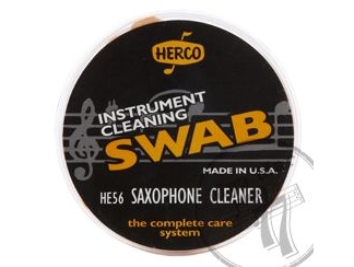 Набор для чистки Саксофона впитывающая салфетка с грузом и ершиком Herco Swab Saxophone Cleaner