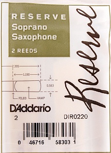 Трости для Сопрано-саксофона D'Addario Reserve № 2 filed (2 шт.)