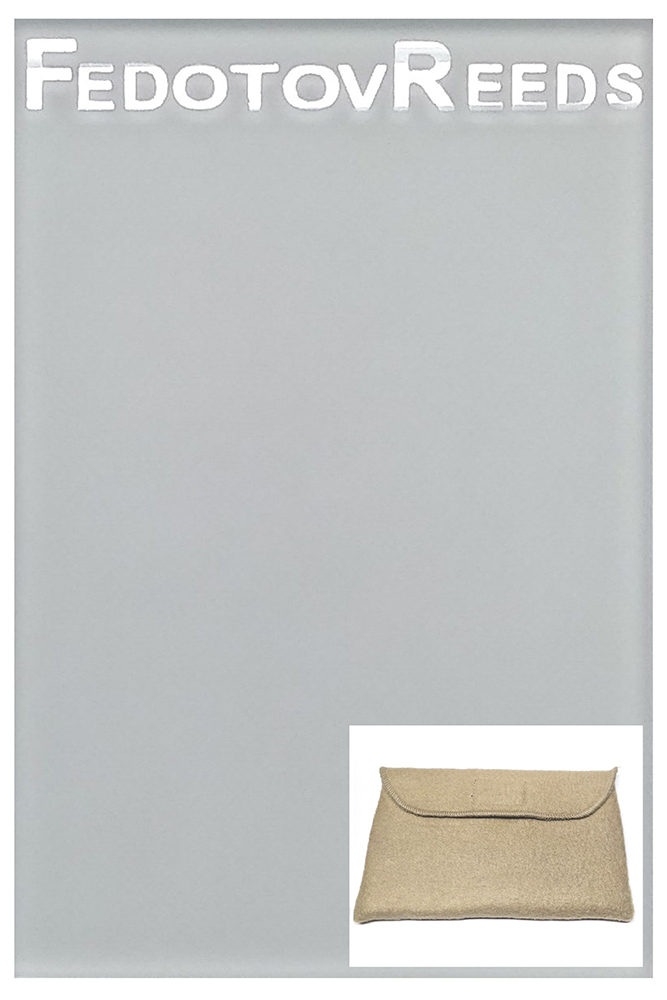 Стекло для шлифовки тростей FedotovReeds, в бежевом чехле