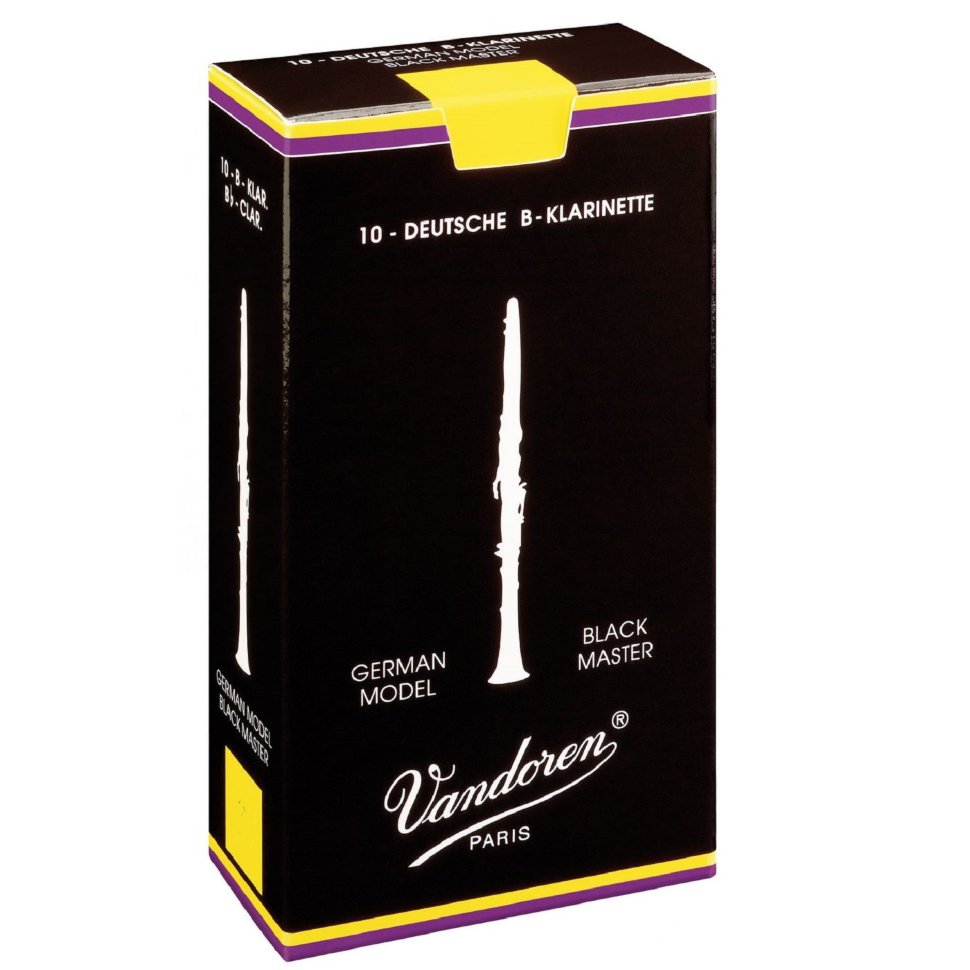 Трости для Кларнета Bb Vandoren Black Master Austrian B-Klarinette № 2,5 (50 шт.)