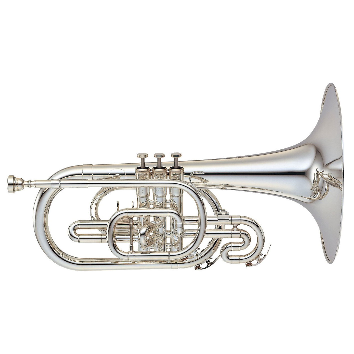 Меллофон Yamaha YMP-204MS, серебряное покрытие