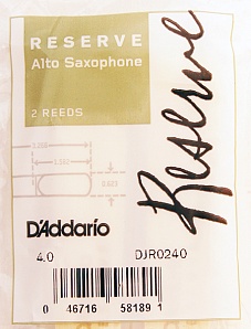 Трости для Альт-саксофона D'Addario Reserve № 4 filed (2 шт.)