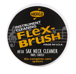 Набор для чистки Саксофона комбинированный 2-х сторонний ершик  винил Herco Flex-Brush Sax Neck Cleaner
