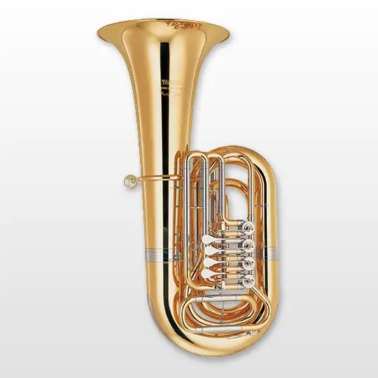 Туба Bb Yamaha YBB-645G, профессиональная, томпак