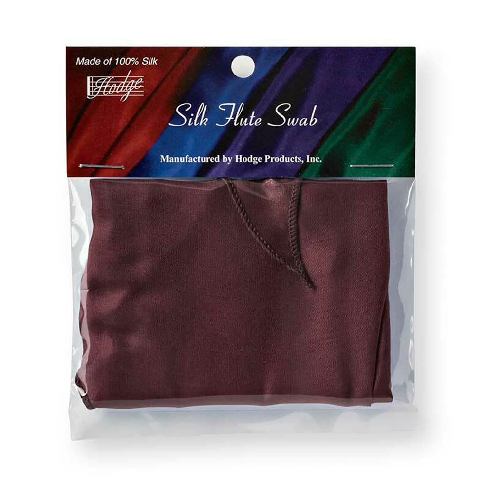 Салфетка для протирки Флейты Hodge, шёлк, цвет бордовый