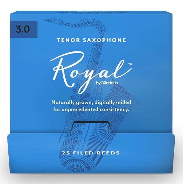 Трости для Тенор-саксофона D'Addario Royal № 3 filed, в индивидуальной упаковке (25 шт.)