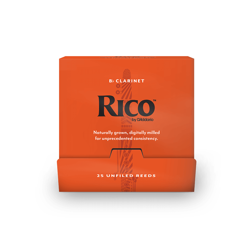 Трости для Кларнета Bb D'Addario Rico № 1,5 unfiled (25 шт.)