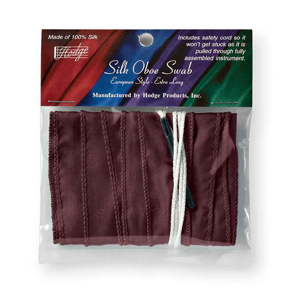 Салфетка для внутренней протирки Гобоя Hodge, шёлк, удлиненная, цвет бордовый