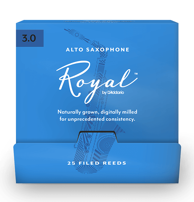 Трости для Альт-саксофона D'Addario Royal № 3 filed, в индивидуальной упаковке (25 шт.)
