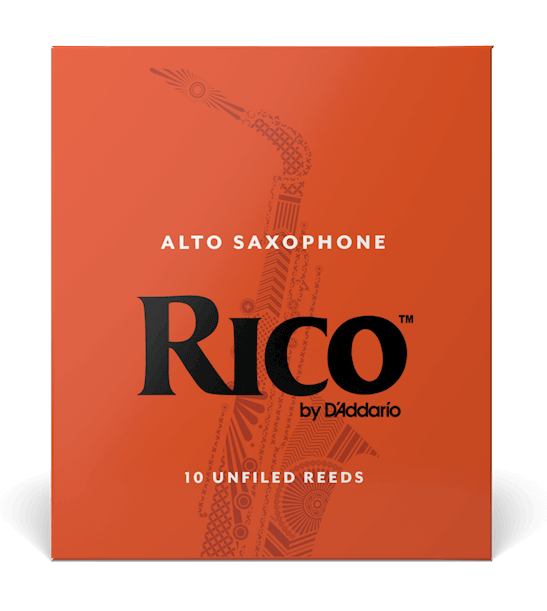 Трости для Альт-саксофона D'Addario Rico № 2,5 unfiled (10 шт.)