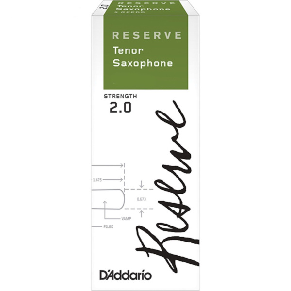 Трости для Тенор-саксофона D'Addario Reserve № 2 filed (2 шт.)