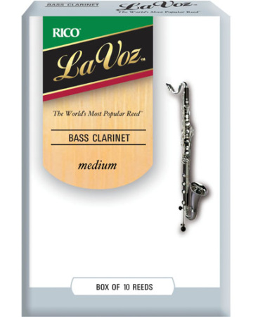 Трости для Бас-кларнета Bb D'Addario La Voz Medium (10 шт.)