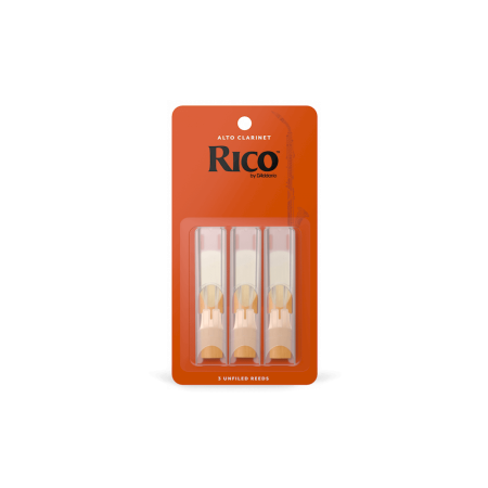 Трости для Альтового кларнета D'Addario Rico № 2,5 unfiled (3 шт.)