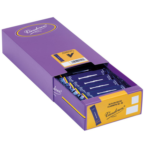 Трости для Кларнета Bb Vandoren Traditional № 1,5 (50 шт.)