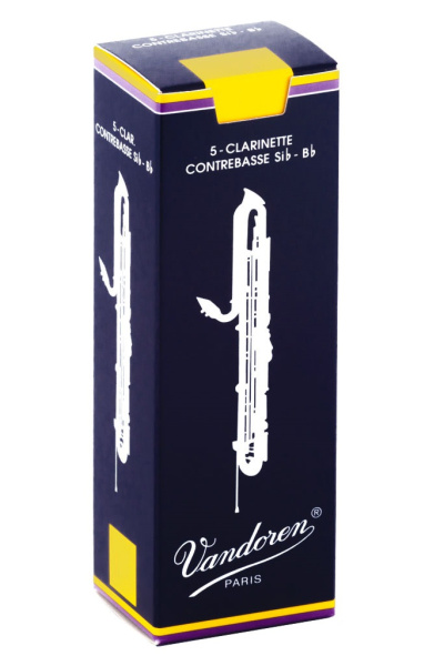 Трости для Контрабас-кларнета Bb Vandoren Traditional № 2 (1 шт.)