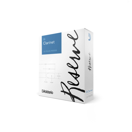 Трости для Кларнета Bb D'Addario Reserve № 3,5+ filed (10 шт.)