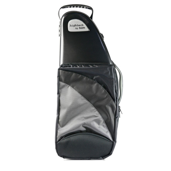 Футляр для Альт-саксофона BAM HIGHTECH Black Carbon Look, с карманом