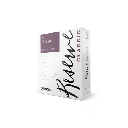 Трости для Кларнета Bb D'Addario Reserve Classic № 3,5 filed (10 шт.)