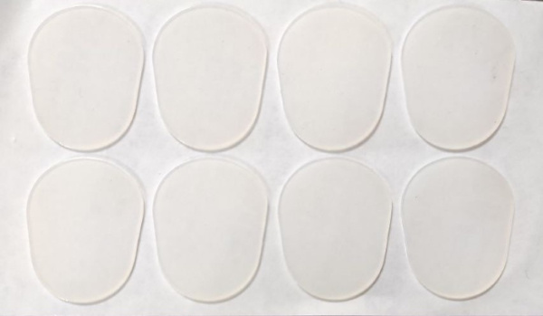 Наклейка на мундштук Доценко и Ко. 0,4 мм, большая, прозрачная (8 шт.)