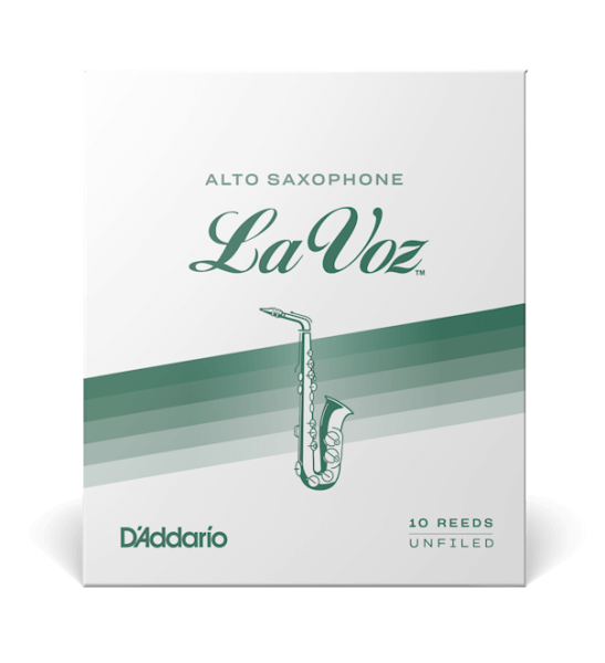 Трости для Альт-саксофона D'Addario La Voz Soft, unfiled (10 шт.)