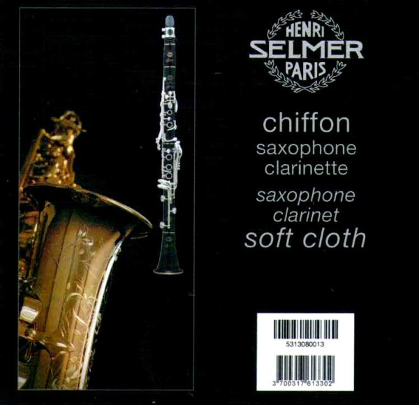 Салфетка для внешней протирки Саксофона, Кларнета Selmer Saxophone Clarinette Soft Cloth
