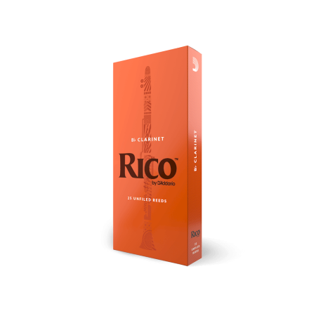 Трости для Кларнета Bb D'Addario Rico № 1,5 unfiled (25 шт.)