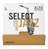 Трости для Альт-саксофона D'Addario Select Jazz № 3 Soft, unfiled, в индивидуальной упаковке (25 шт.)