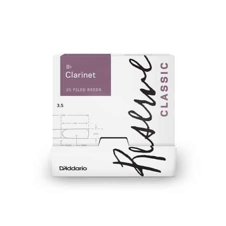 Трости для Кларнета Bb D'Addario Reserve Classic № 3 filed (25 шт.)
