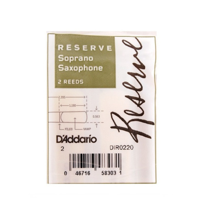 Трости для Сопрано-саксофона D'Addario Reserve № 4 filed (2 шт.)