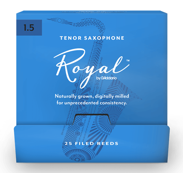 Трости для Тенор-саксофона D'Addario Royal № 1,5 filed, в индивидуальной упаковке (25 шт.)