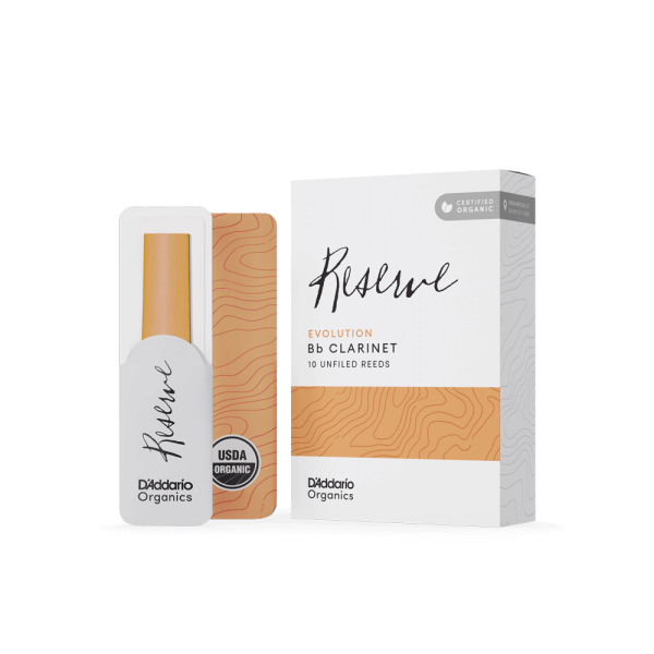 Трости для Кларнета Bb D'Addario Organic Reserve Evolution № 3 unfiled (1 шт.)