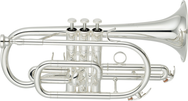 Корнет Bb Yamaha YCR-4330GSII, полупрофессиональный, томпаковый раструб, серебряное покрытие Корнет Bb Yamaha YCR-4330GSII, полупрофессиональный, томпаковый раструб, серебряное покрытие