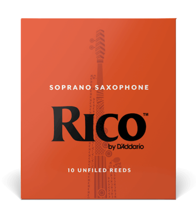 Трости для Сопрано-саксофона D'Addario Rico № 4 unfiled (10 шт.)