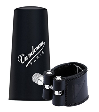 Лигатура кожаная и пластиковый колпачок на мундштук Альтового кларнета Eb Vandoren