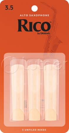 Трости для Альт-саксофона D'Addario Rico  № 3 unfiled (3 шт.)