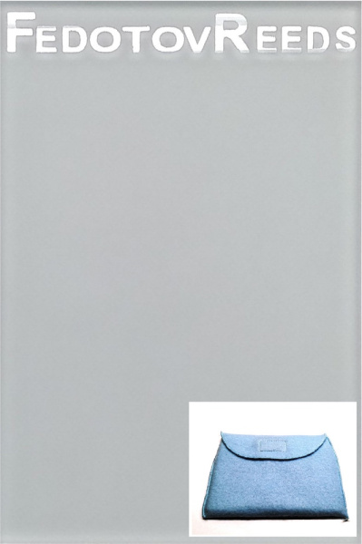 Стекло для шлифовки тростей FedotovReeds, в голубом чехле