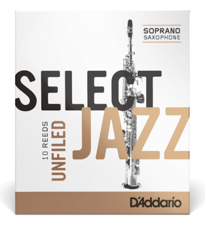 Трости для Сопрано-саксофона D'Addario Select Jazz № 2 Hard, unfiled (10 шт.)