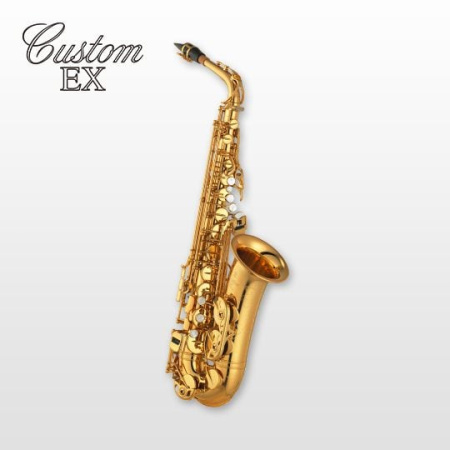 Альт-саксофон Yamaha YAS-875EX Custom EX, с клапаном верхнего F#, фронтальная F-механика, , с кейсом, золотой лак