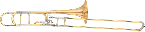 Бас-тромбон теноровый Yamaha YSL-882GOR Xeno, с кварт-вентилем открытого типа,  реверсивный крон, томпаковый раструб