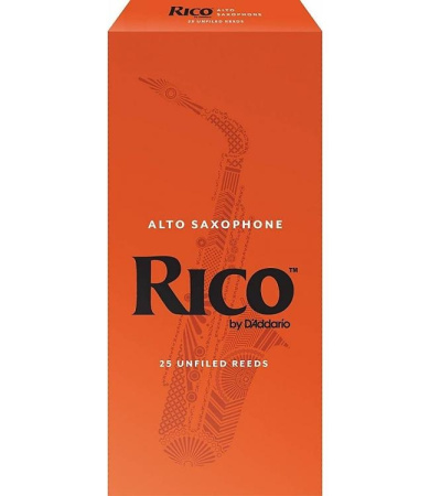 Трости для Альт-саксофона D'Addario Rico № 1,5 unfiled (25 шт.)